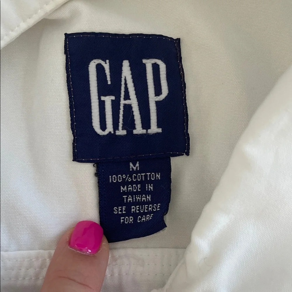 Gap Women's White Denim Jacket size M - Picture 3 of 5
